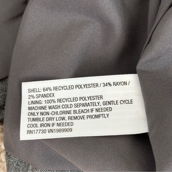 A New Day Women's Button Up Blazer Jacket, Gray Pinstripe, Medium NEW - Picture 6 of 8